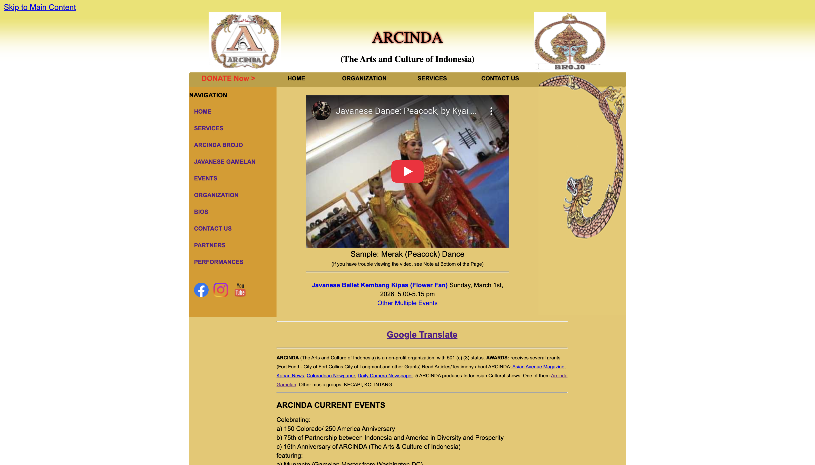 og arcinda homepage